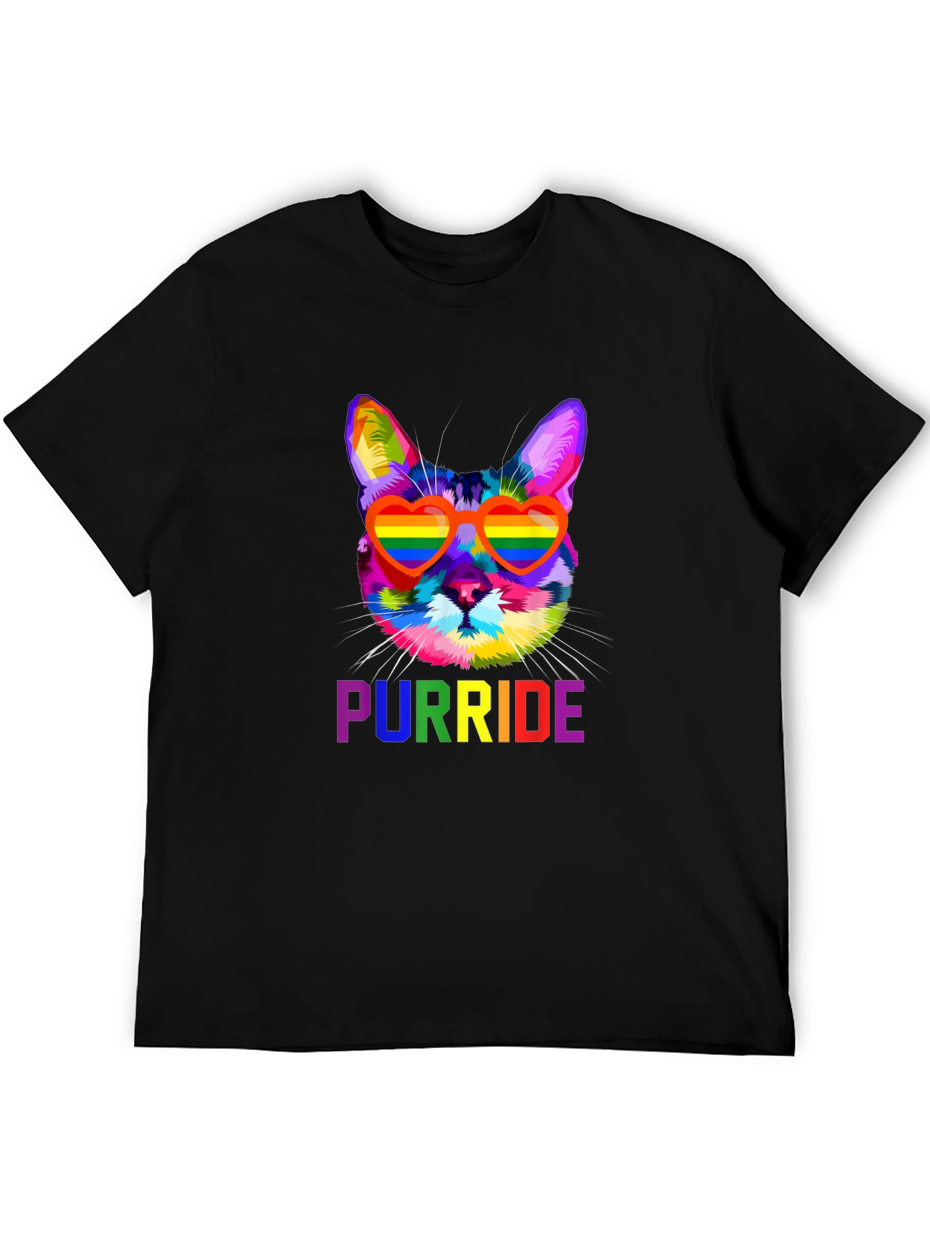 Rainbow Purride Cat T-Shirt