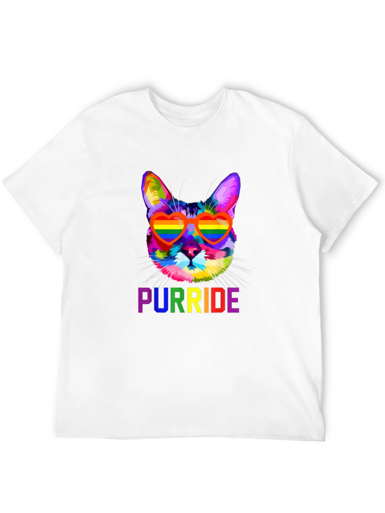 Rainbow Purride Cat T-Shirt