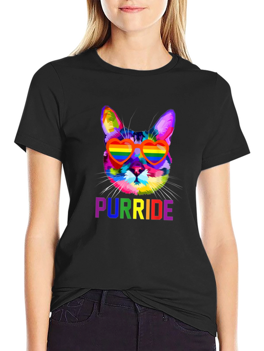 Rainbow Purride Cat T-Shirt