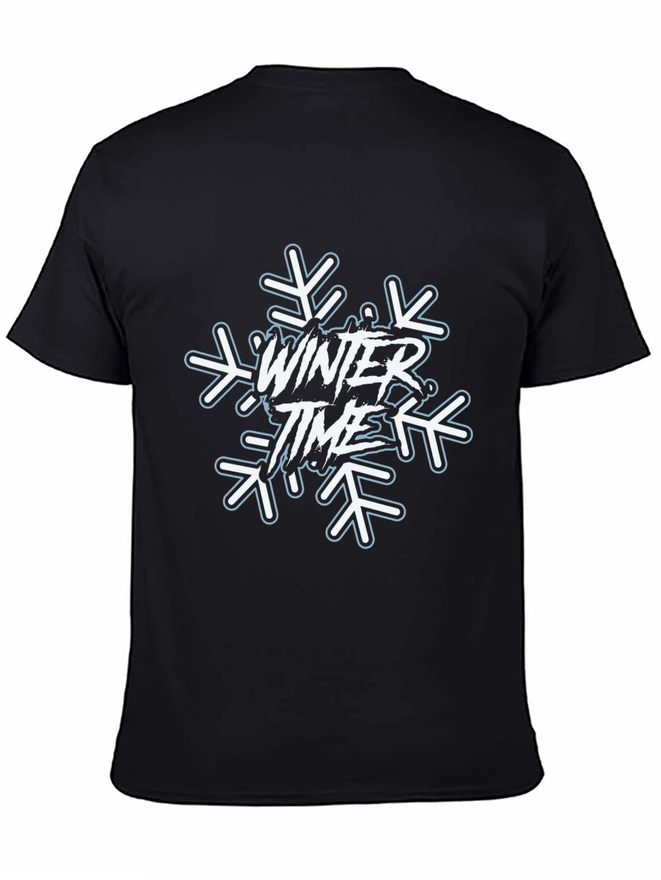 Winter Time Snowflake Graphic T-Shirt