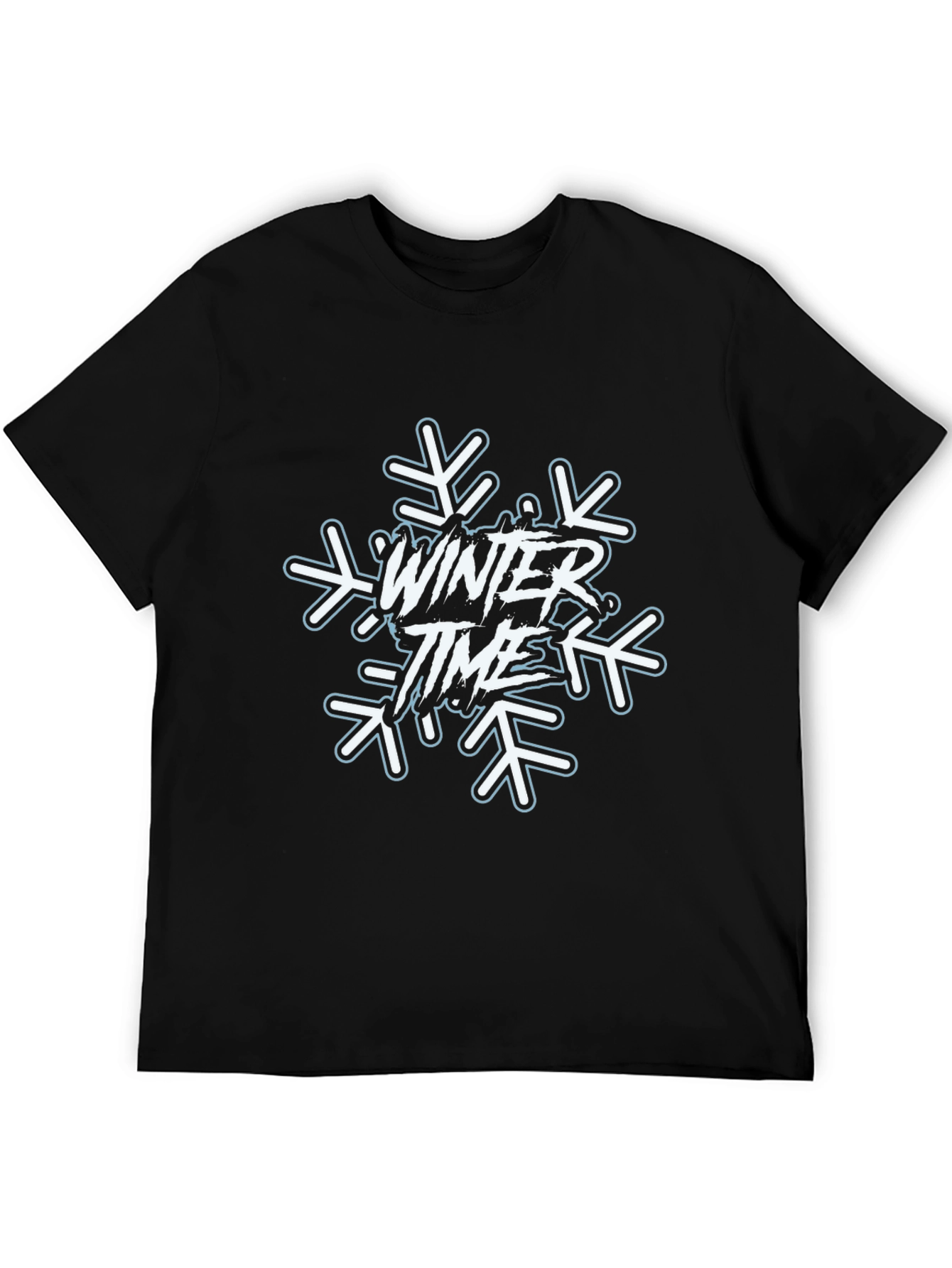 Winter Time Snowflake Graphic T-Shirt