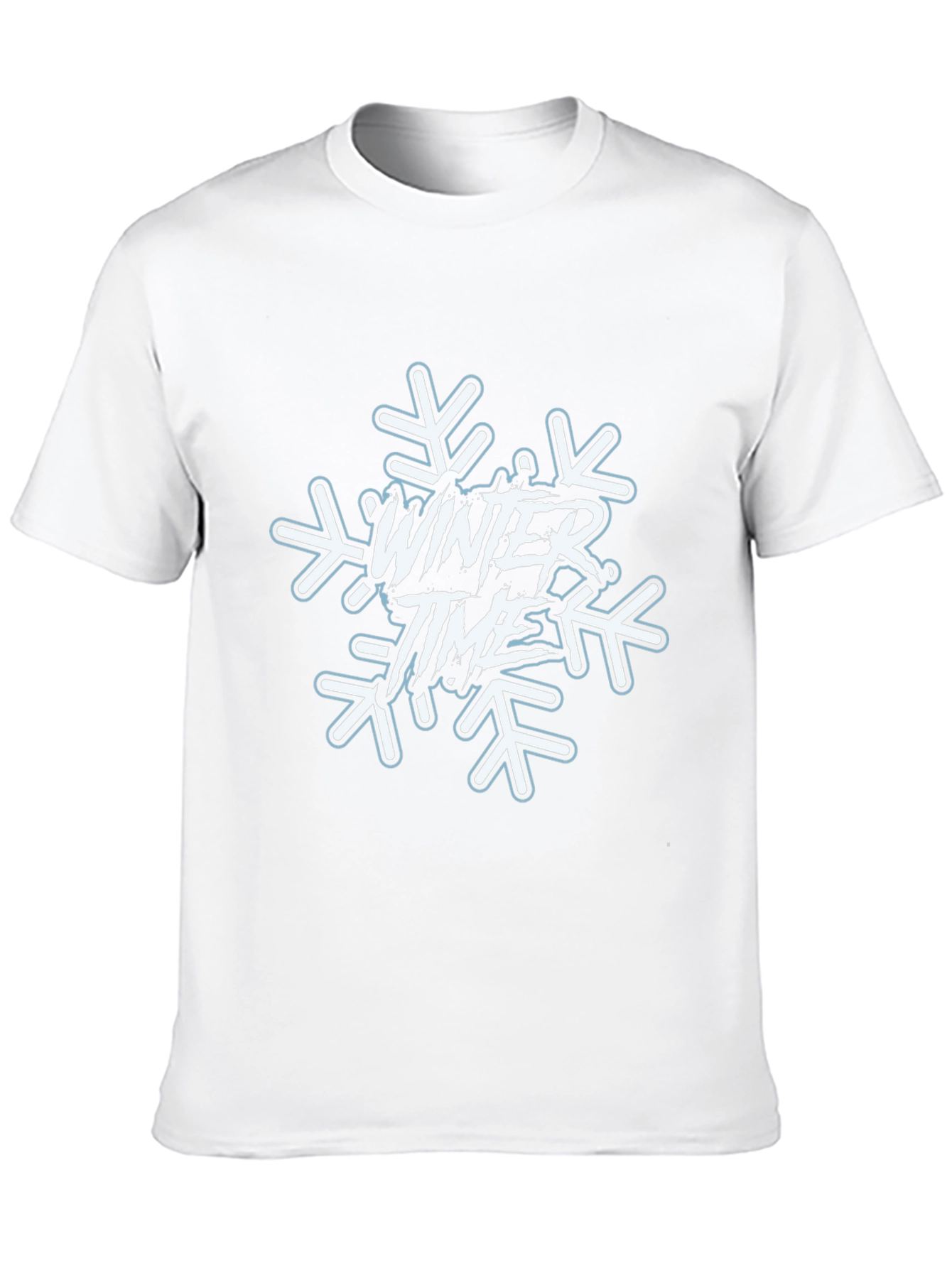 Winter Time Snowflake Graphic T-Shirt
