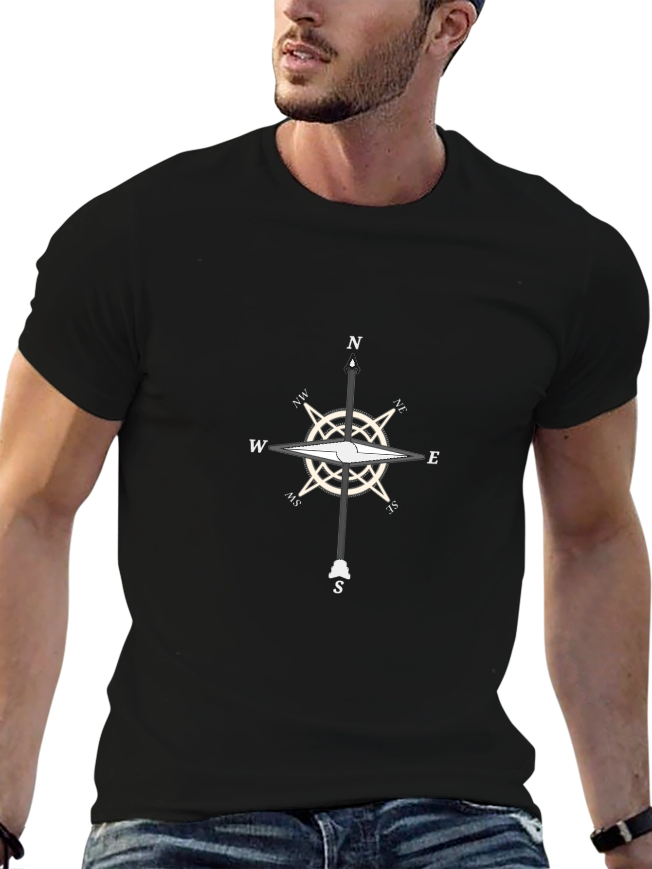 Compass Rose Graphic Tee - Mens