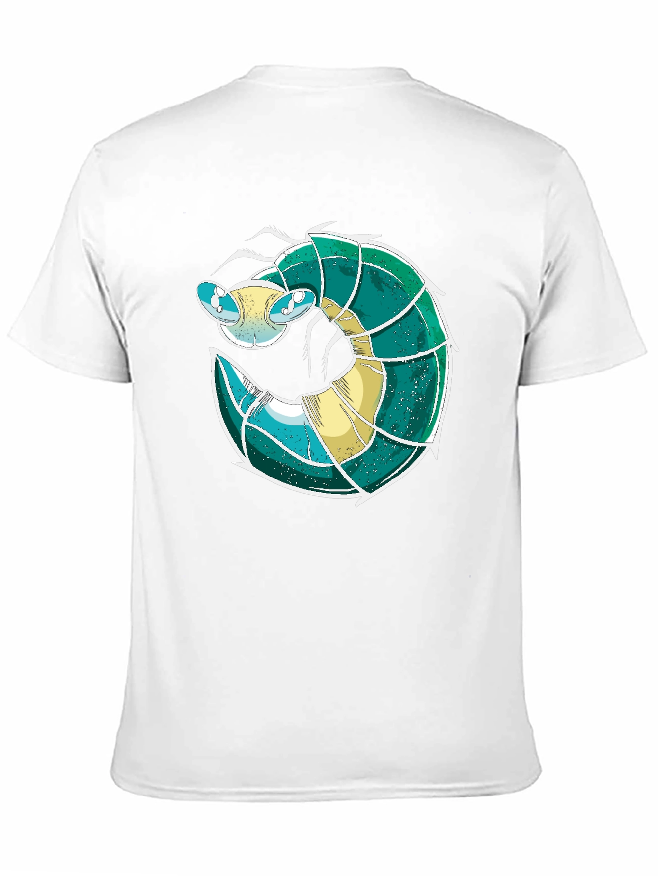 Cool Shrimp Design Black T-Shirt