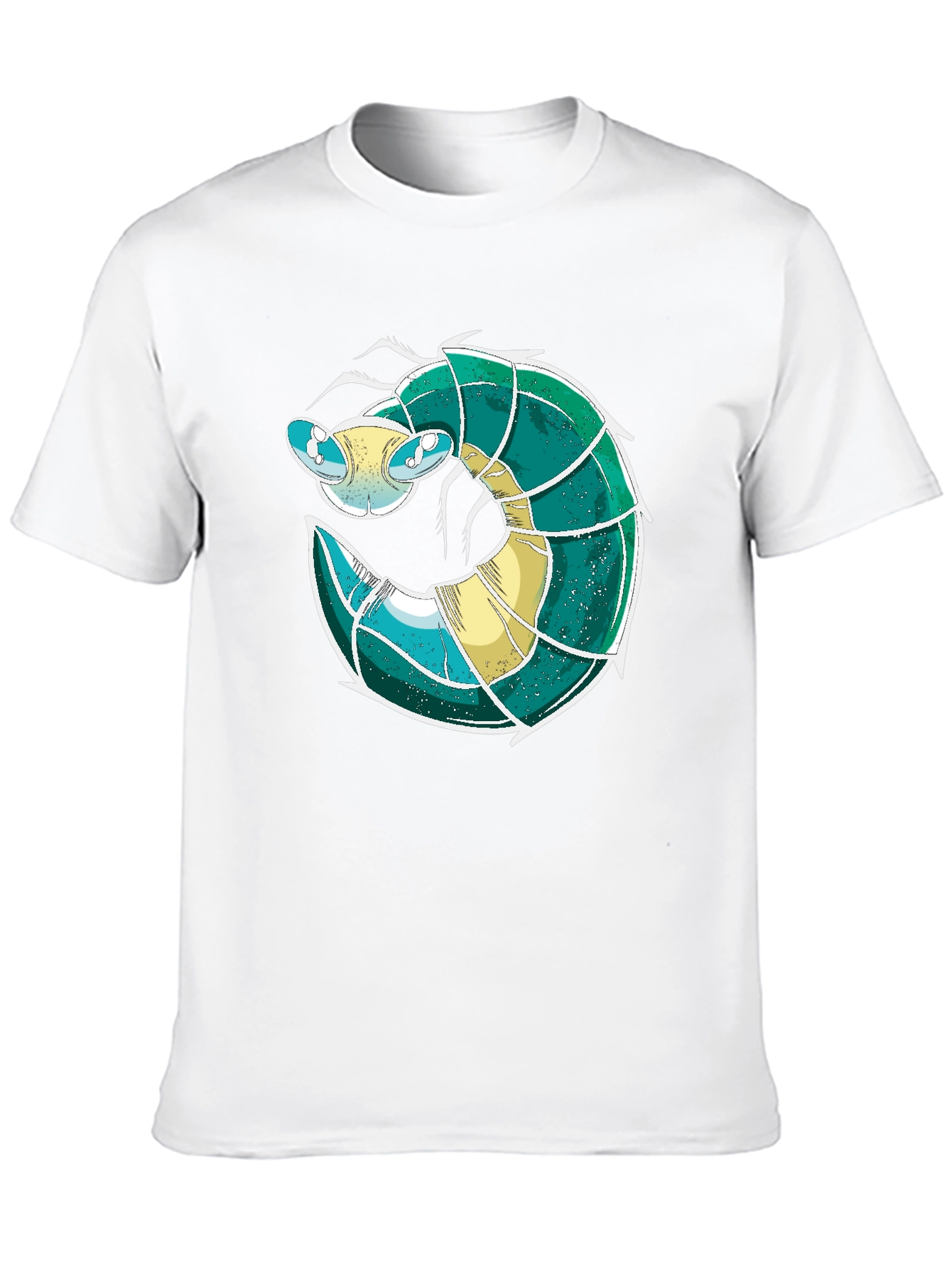 Cool Shrimp Design Black T-Shirt
