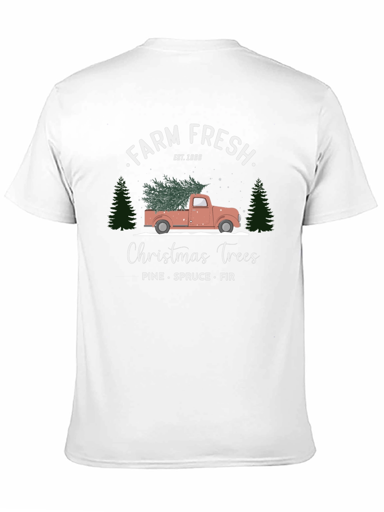 Farm Fresh Christmas Trees Graphic Tee