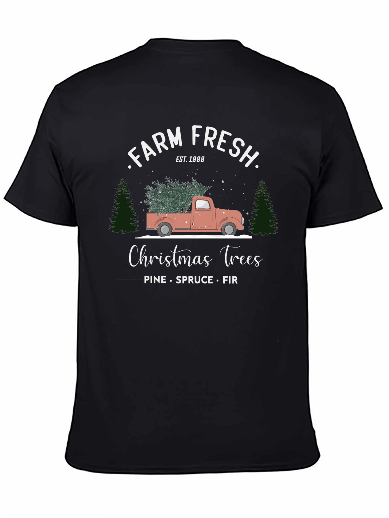 Farm Fresh Christmas Trees Graphic Tee