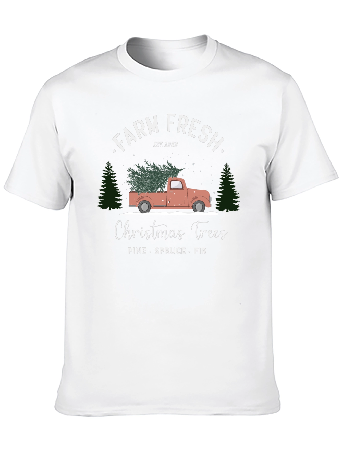 Farm Fresh Christmas Trees Graphic Tee