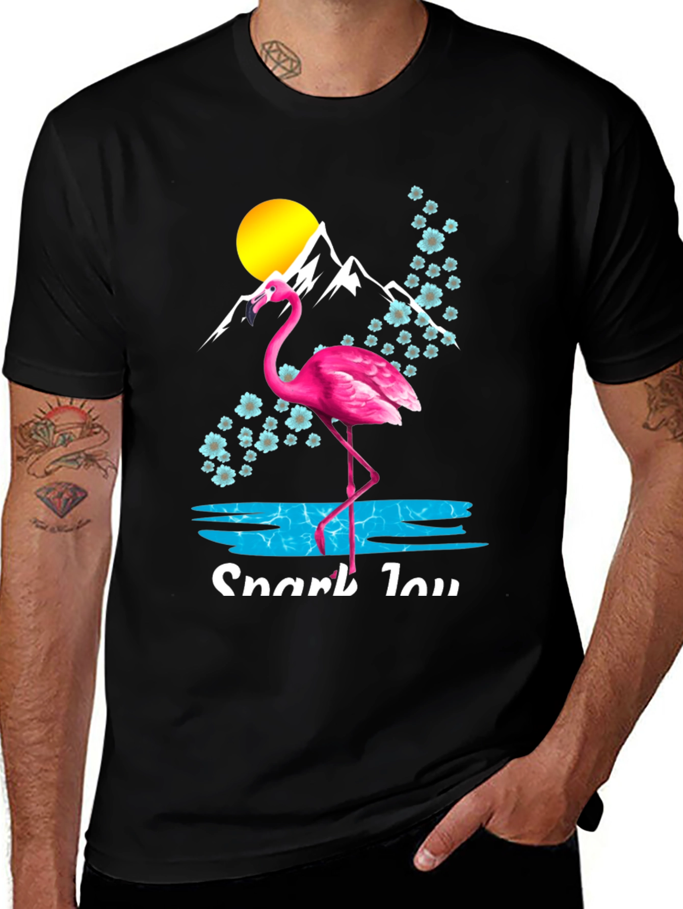 Flamingo Mountain Graphic Tee