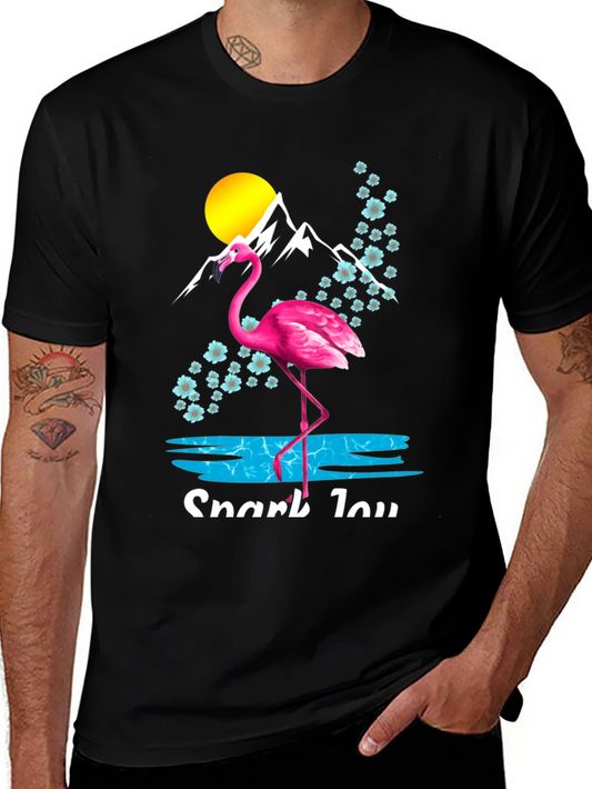 Flamingo Mountain Graphic Tee