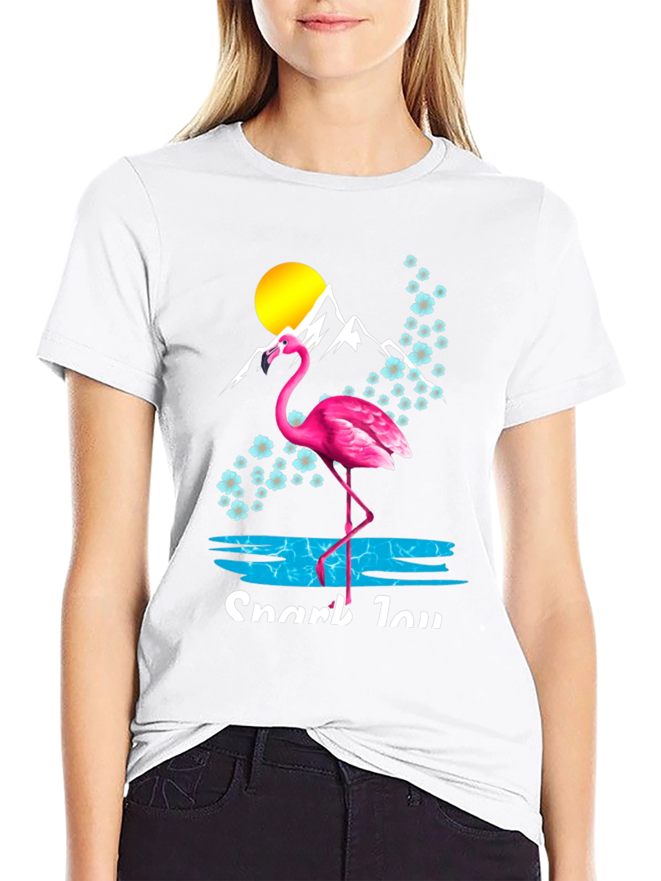 Flamingo Mountain Graphic Tee