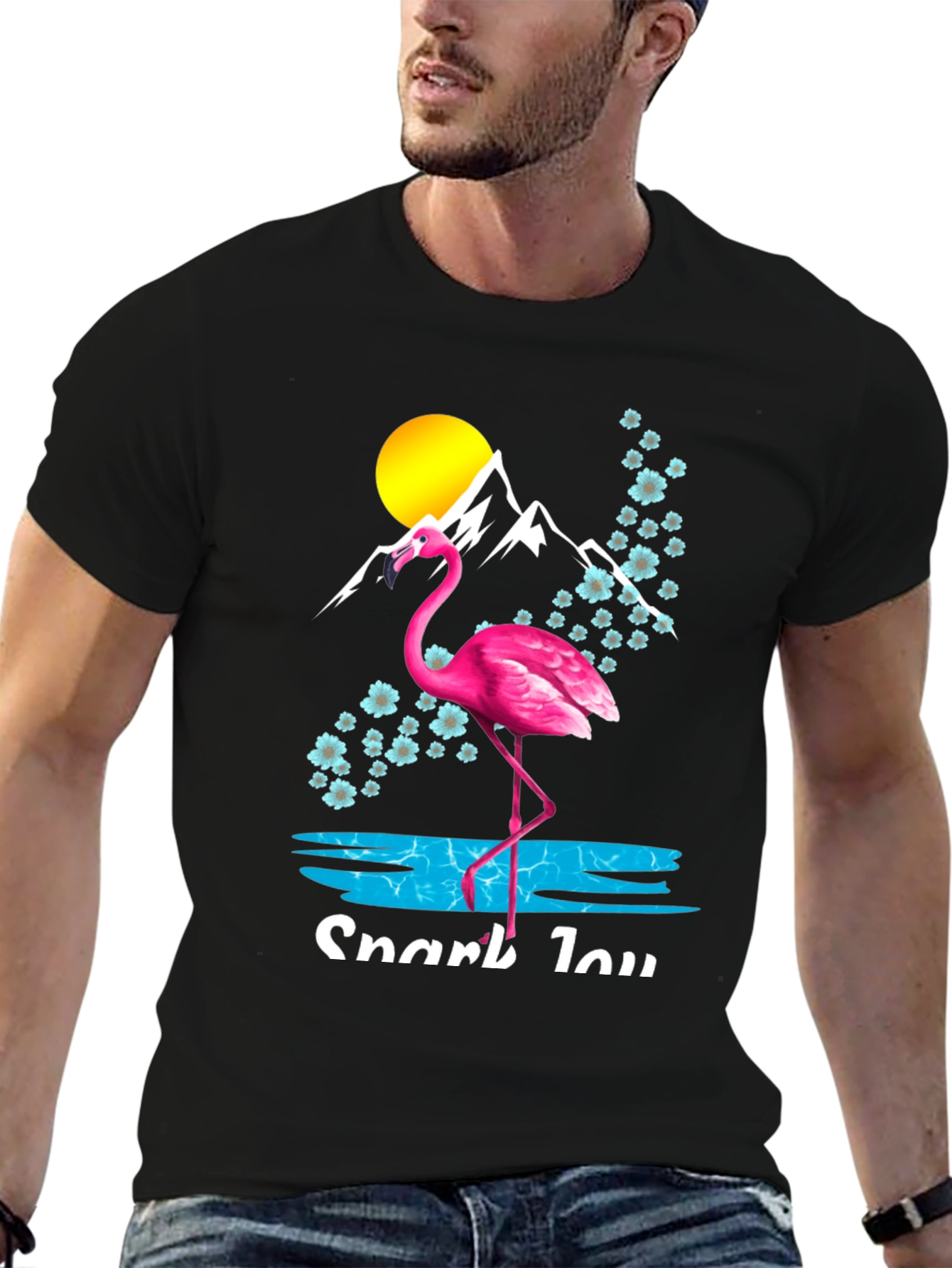 Flamingo Mountain Graphic Tee