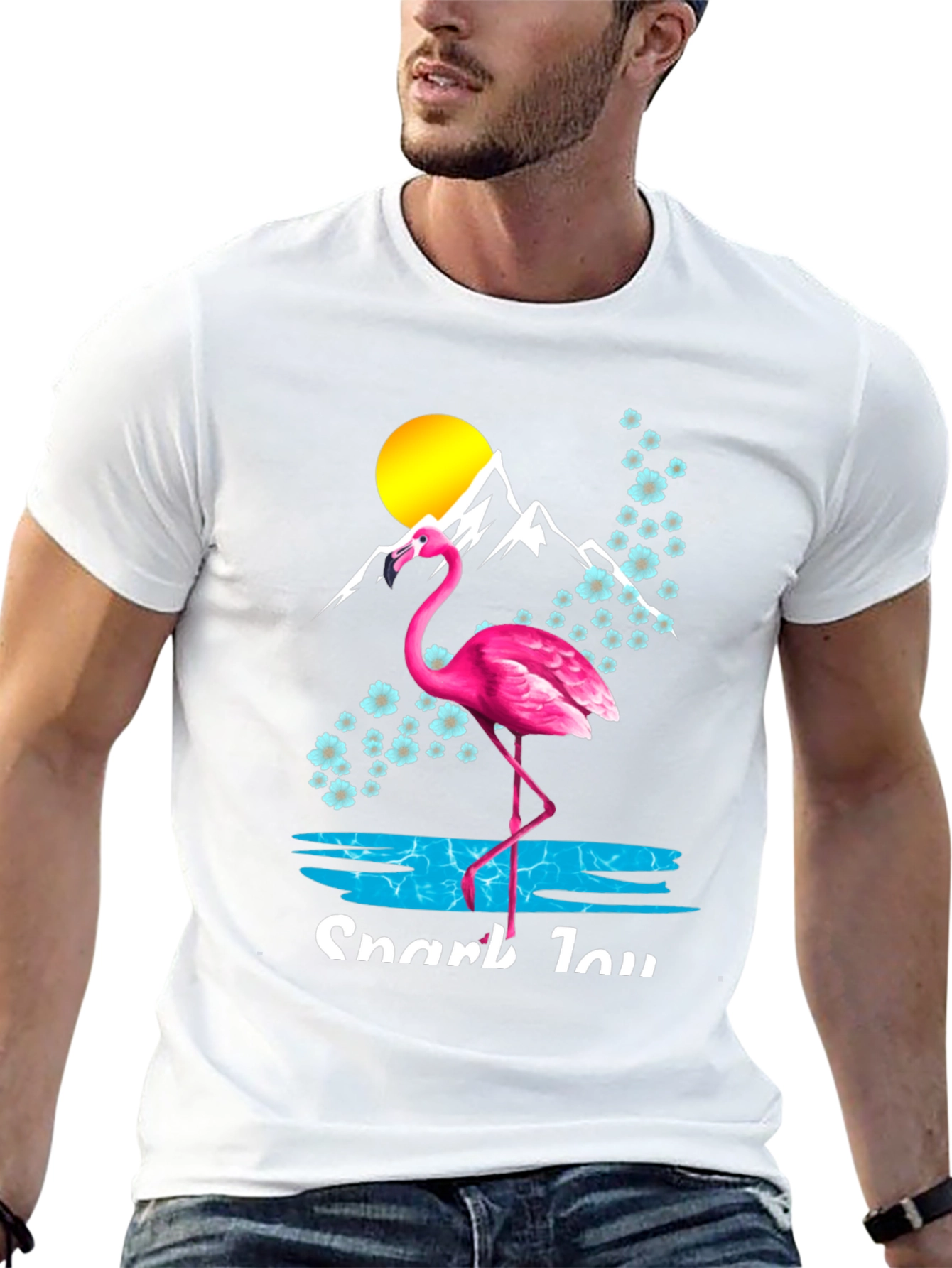 Flamingo Mountain Graphic Tee