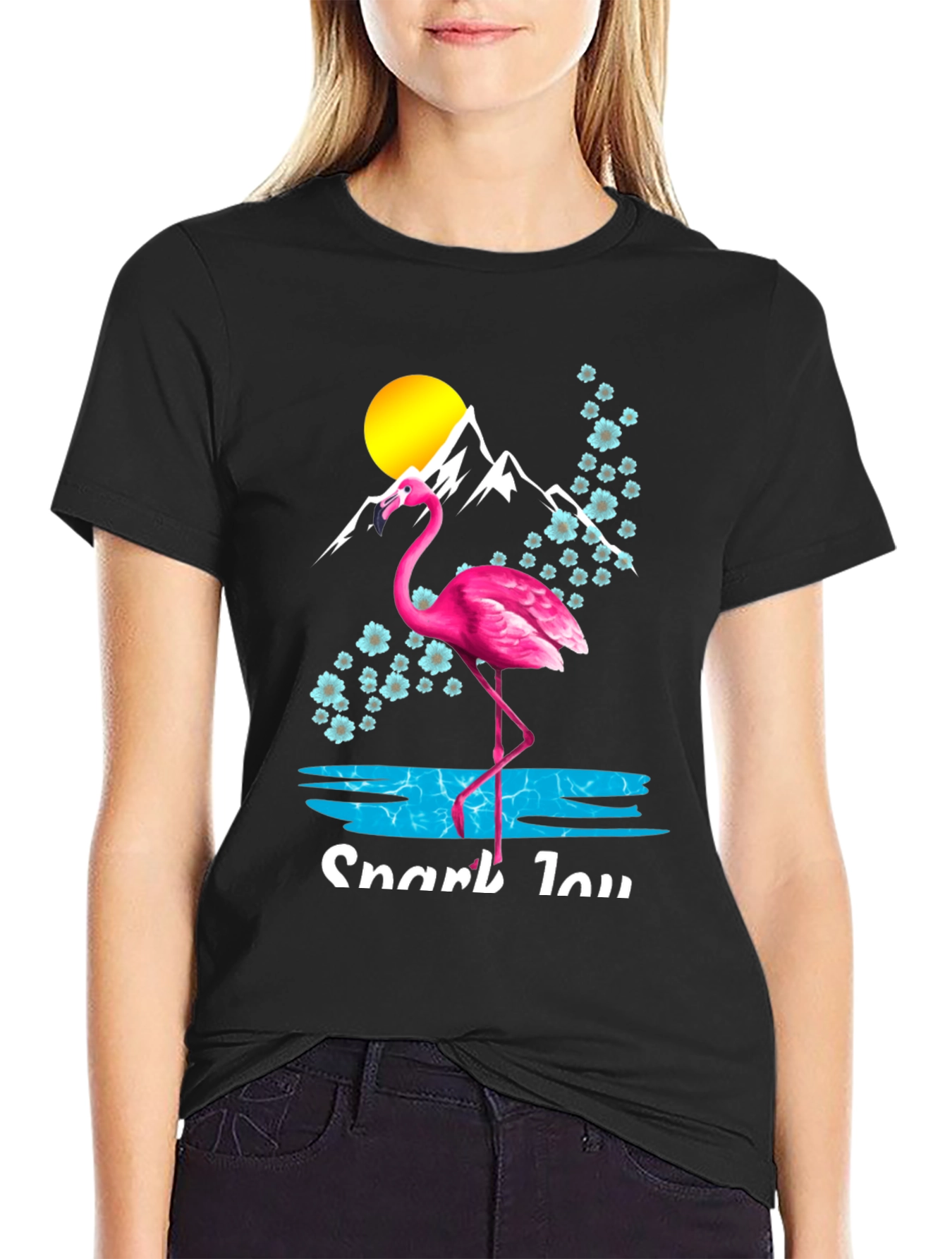 Flamingo Mountain Graphic Tee