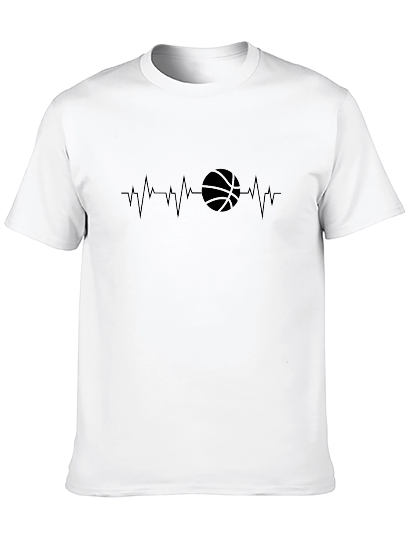 Basketball Heartbeat Graphic Tee - Stylish & Comfy