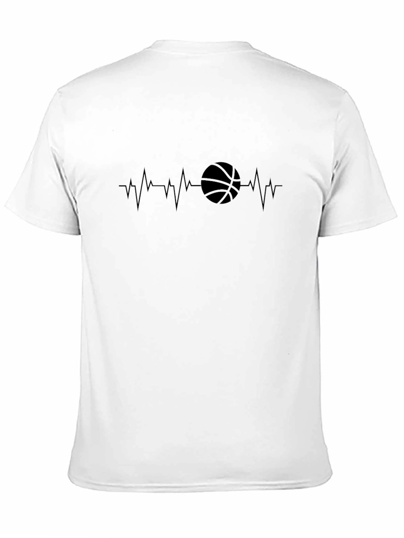 Basketball Heartbeat Graphic Tee - Stylish & Comfy