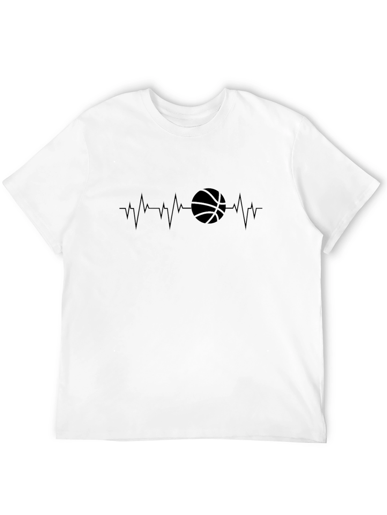 Basketball Heartbeat Graphic Tee - Stylish & Comfy