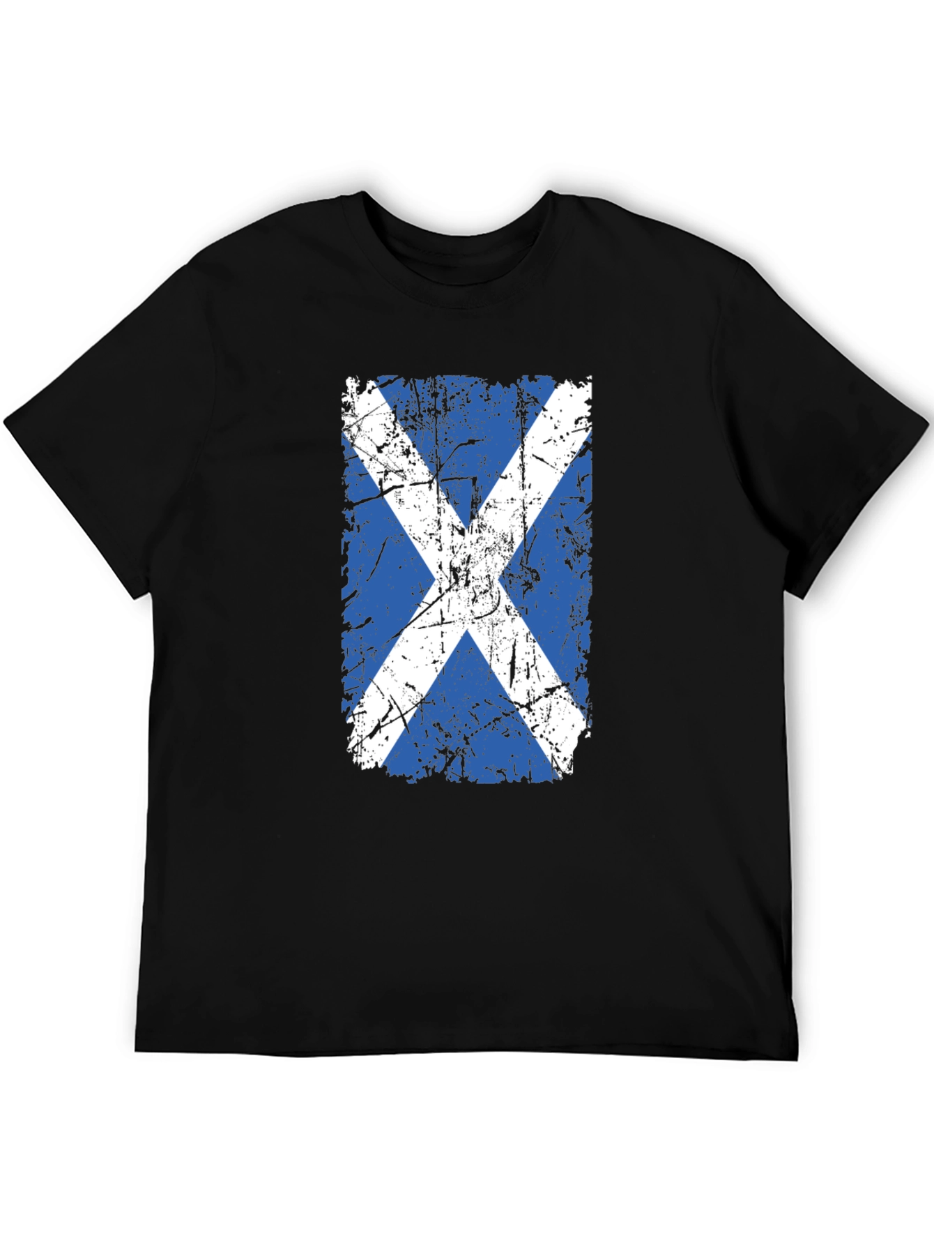 Scottish Flag Distressed Graphic Tee