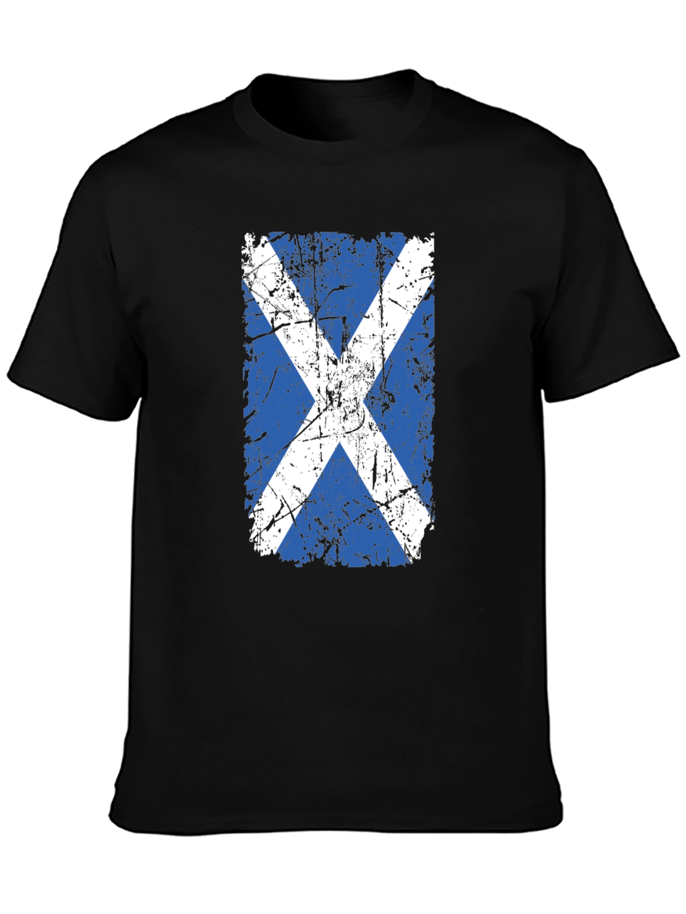 Scottish Flag Distressed Graphic Tee