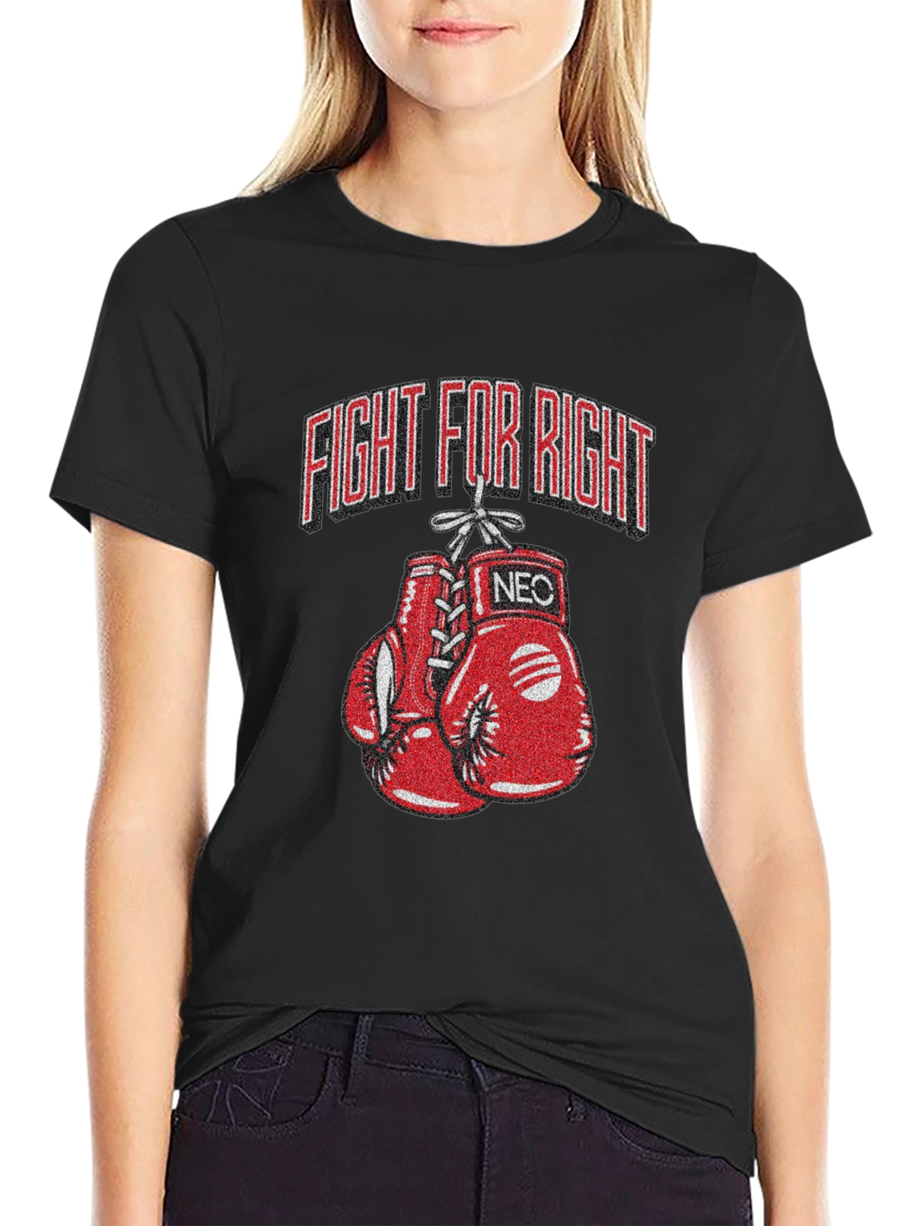 Fight For Right Boxing Gloves T-Shirt
