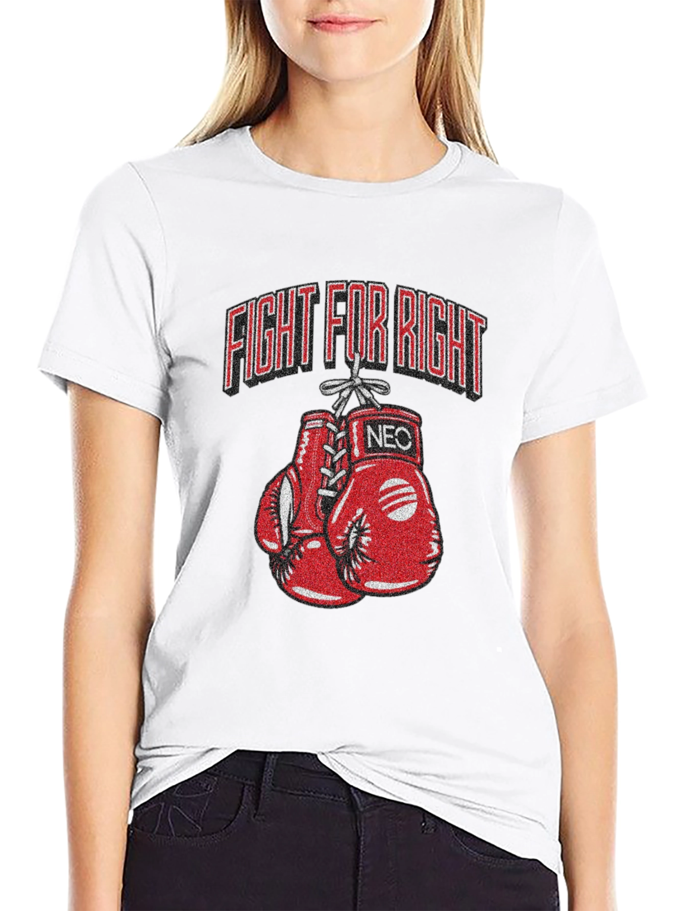Fight For Right Boxing Gloves T-Shirt