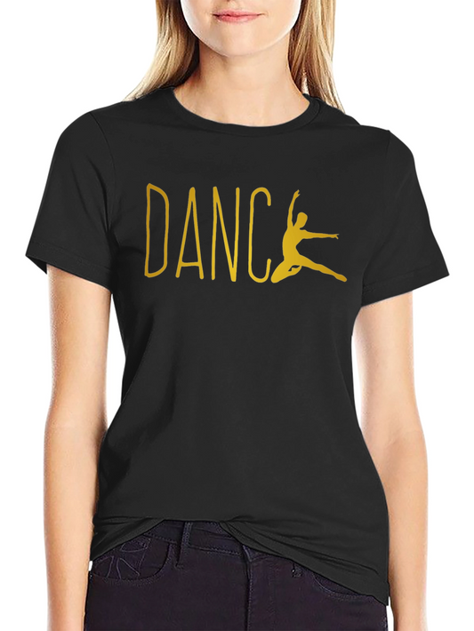 Dance Silhouette Graphic Tee - Unisex Black T-Shirt