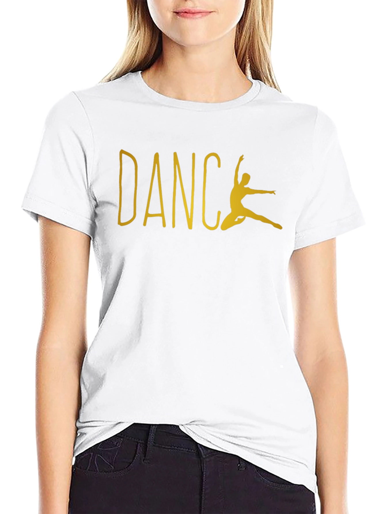 Dance Silhouette Graphic Tee - Unisex Black T-Shirt