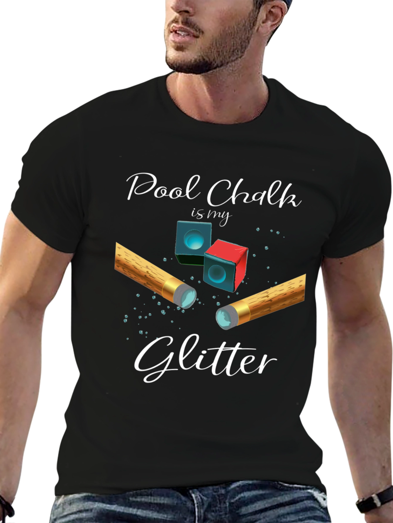 Pool Chalk Glitter T-Shirt