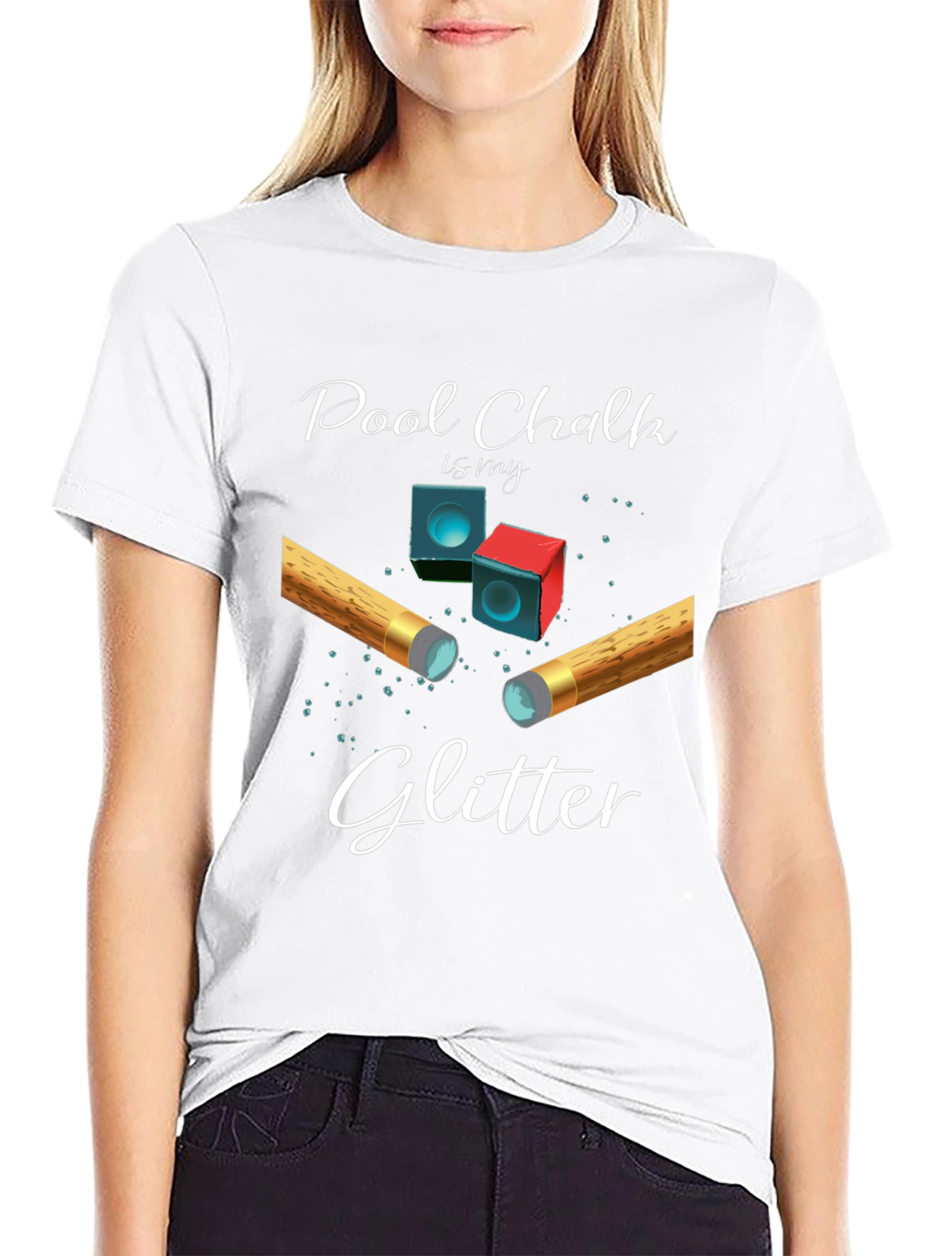 Pool Chalk Glitter T-Shirt