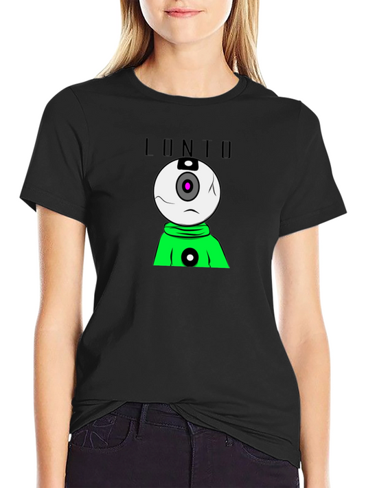 Lonto Graphic T-Shirt - Black Crew Neck Tee