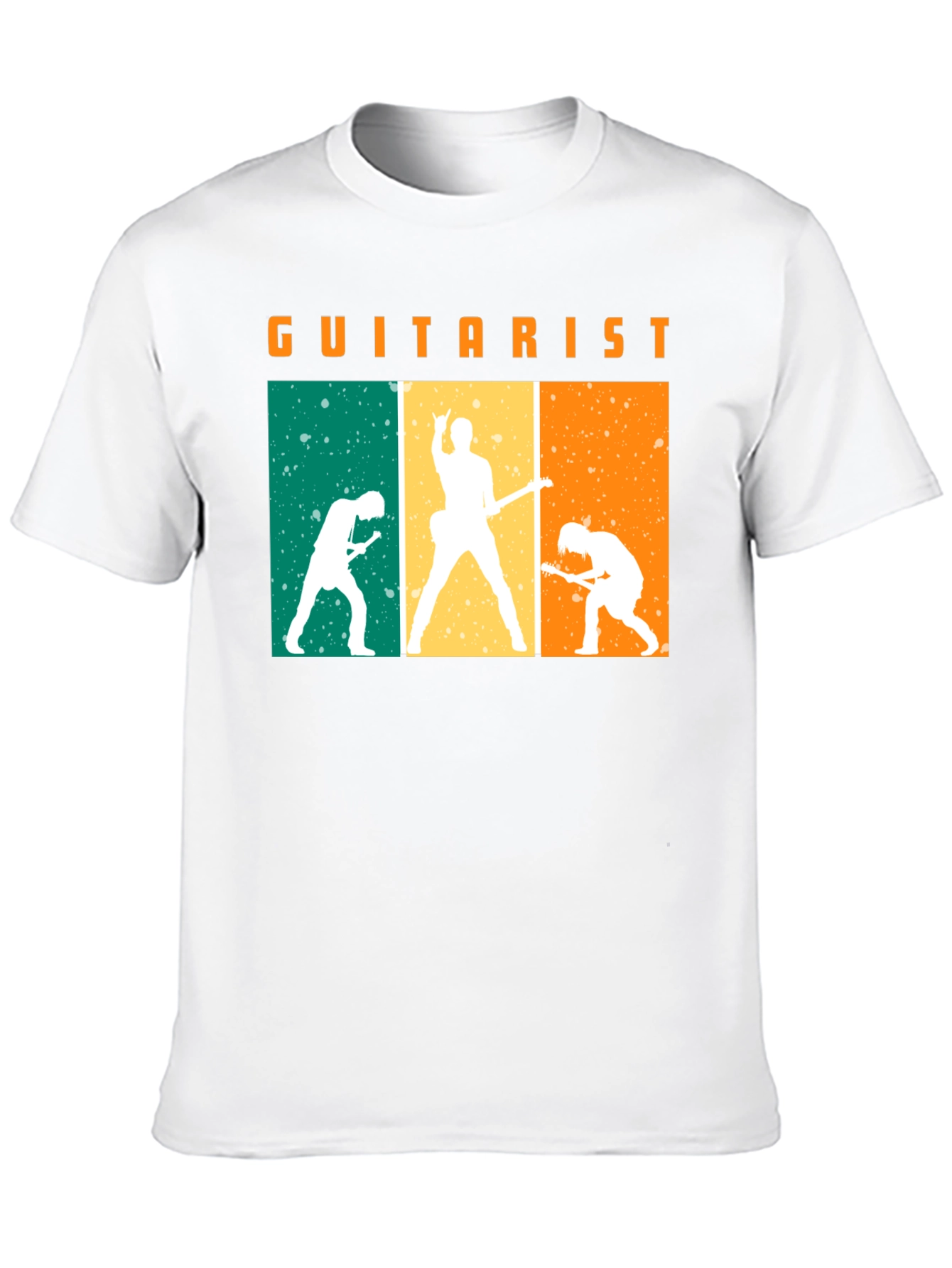 Guitarist Silhouette Graphic Black T-Shirt