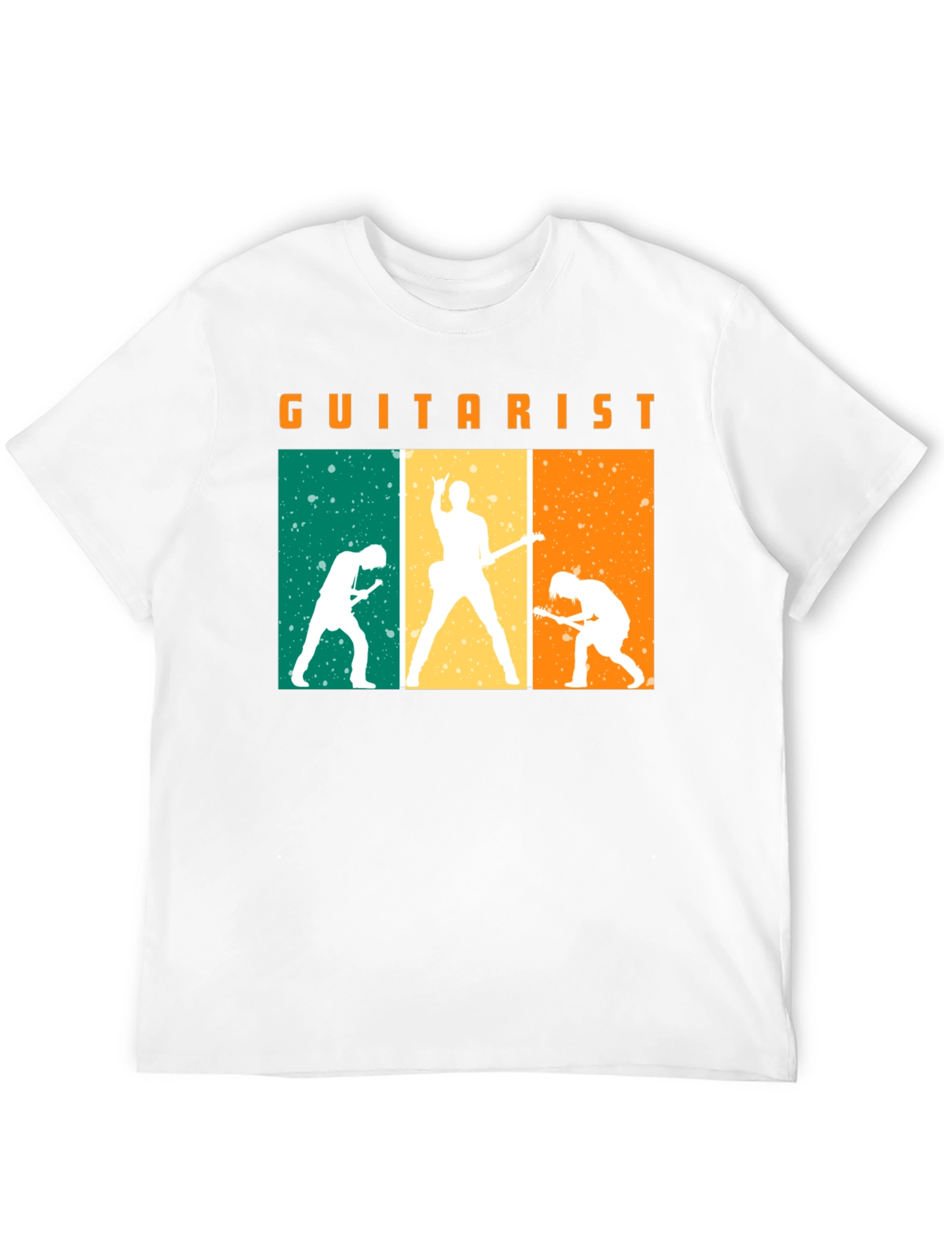 Guitarist Silhouette Graphic Black T-Shirt