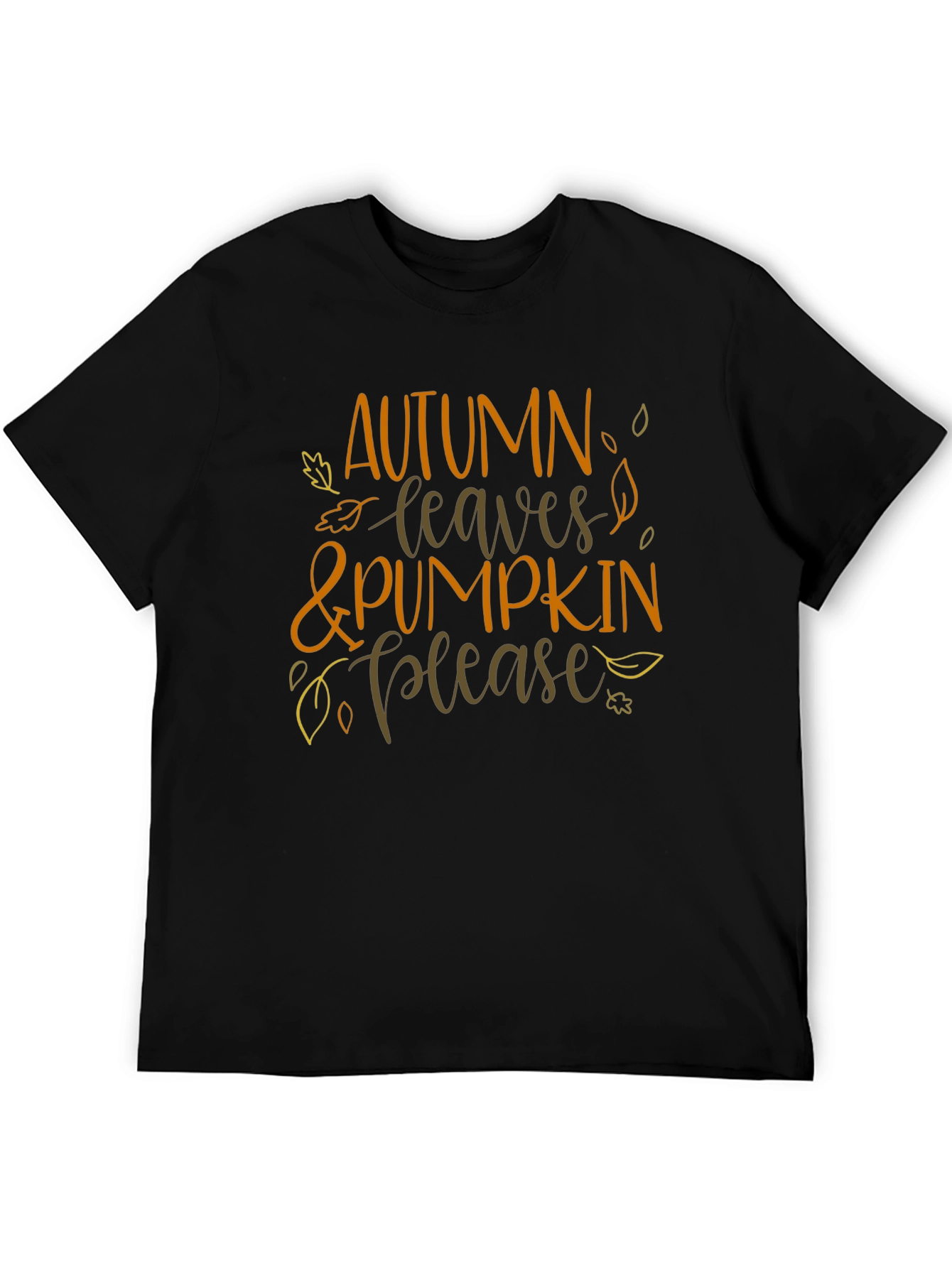 Autumn Leaves & Pumpkin Please T-Shirt