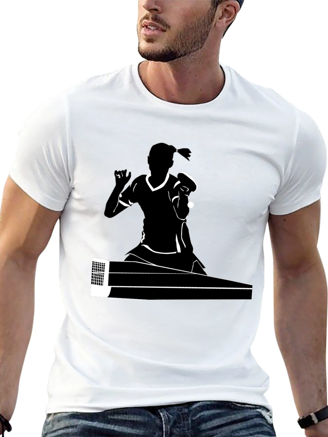 Table Tennis Player Graphic Tee