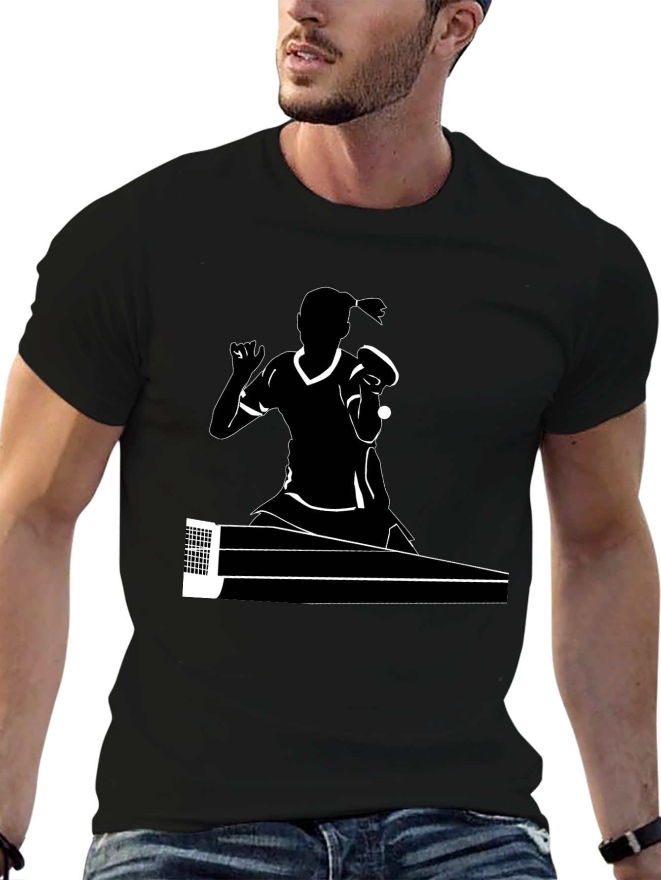 Table Tennis Player Graphic Tee