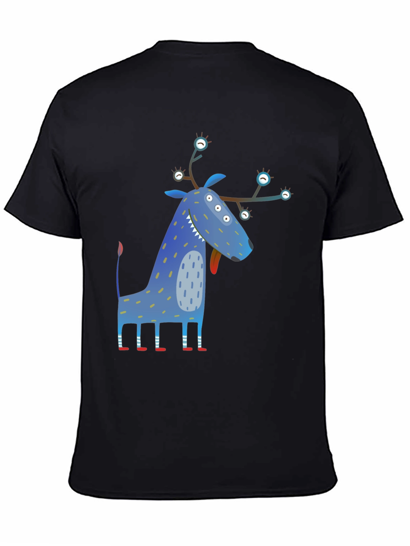 Funky Blue Monster Graphic Tee - Unique Design!