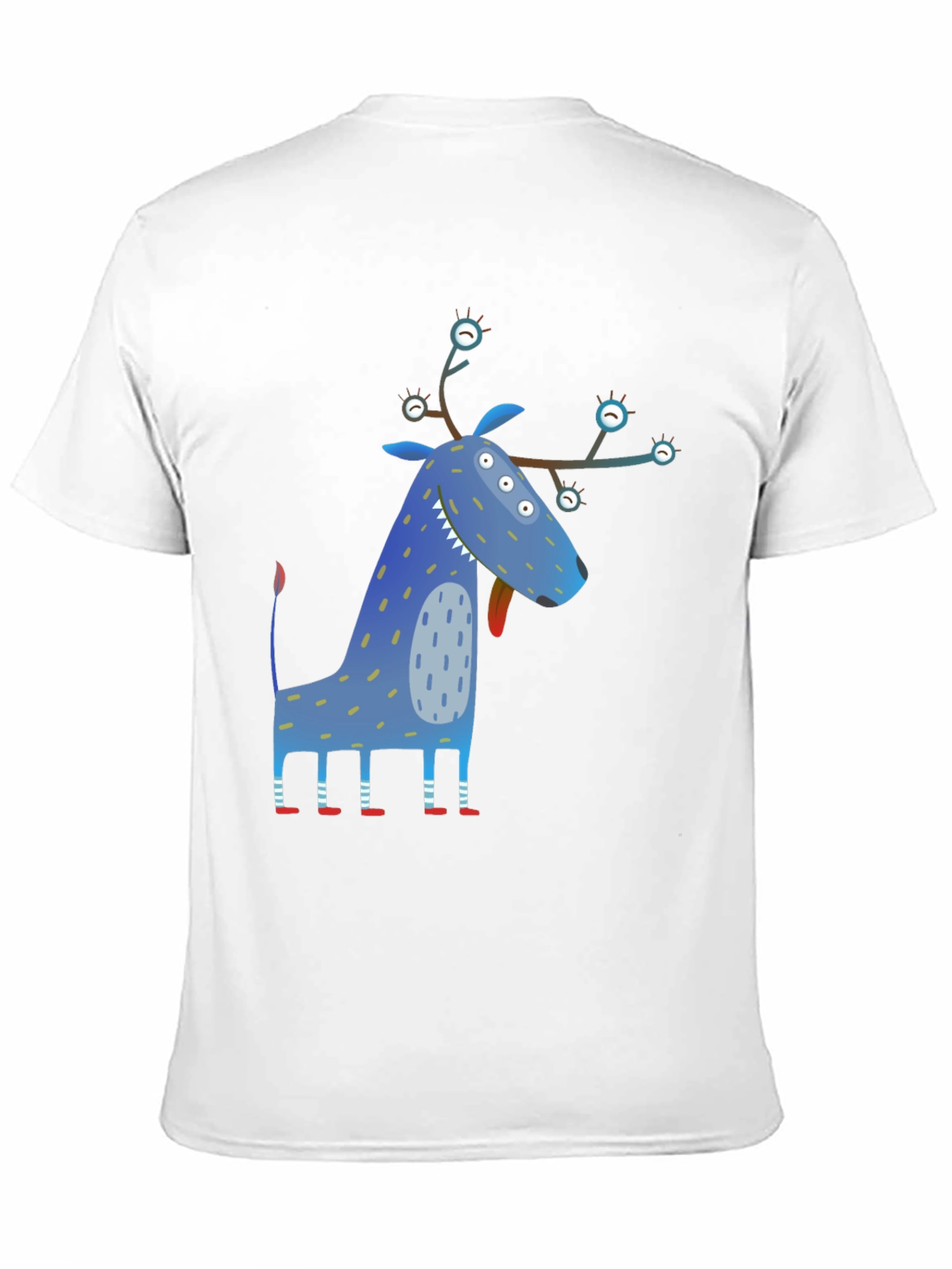 Funky Blue Monster Graphic Tee - Unique Design!