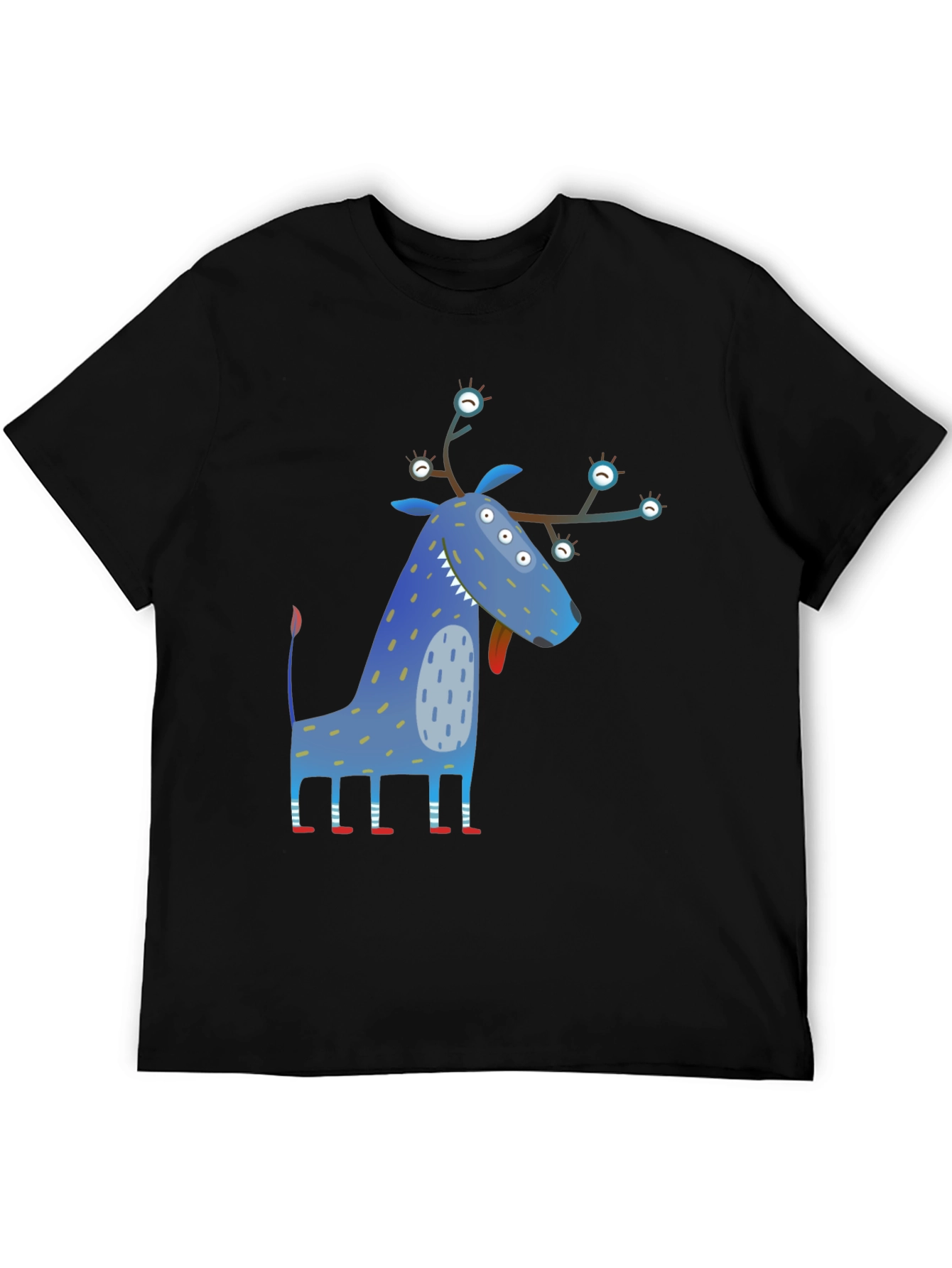 Funky Blue Monster Graphic Tee - Unique Design!