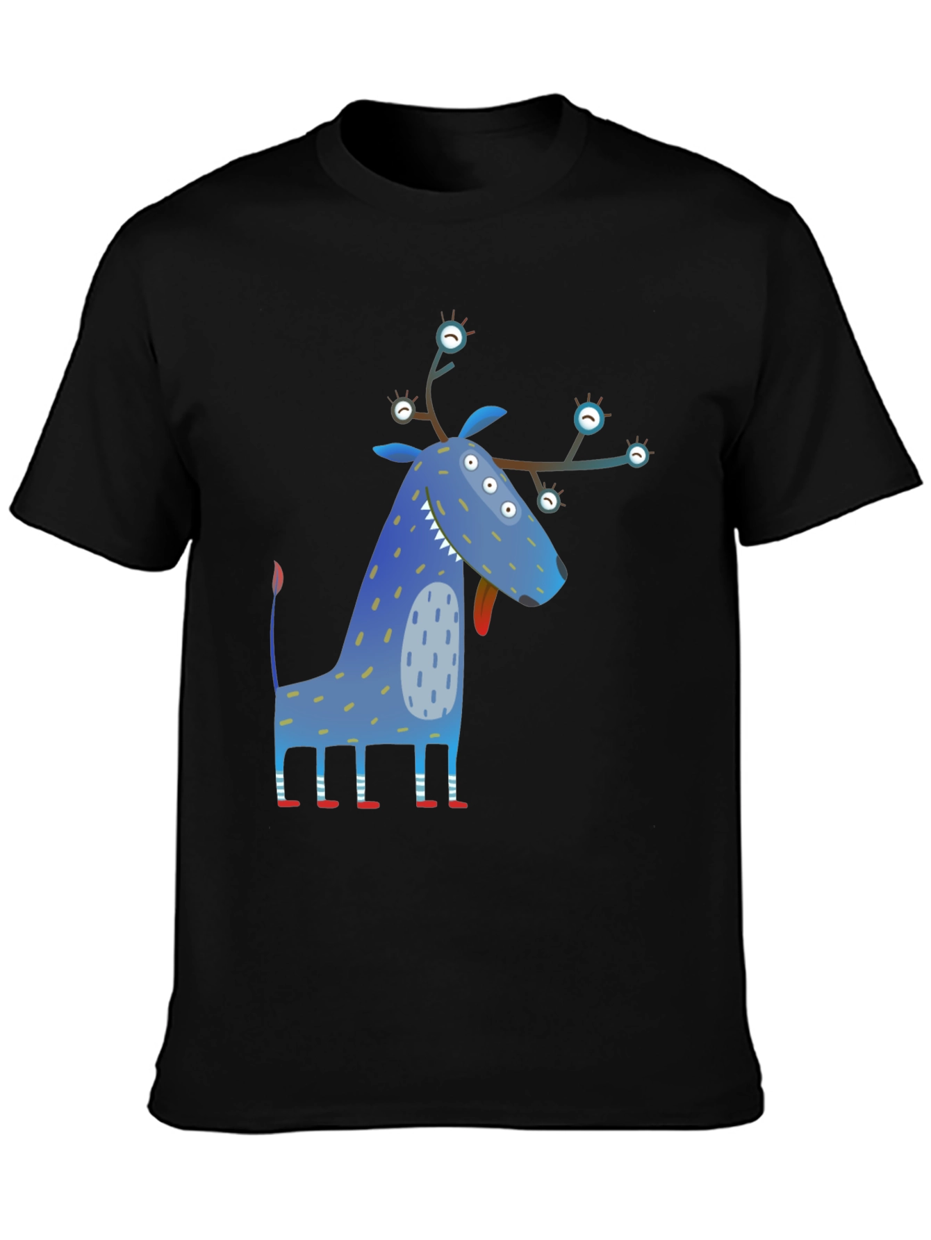 Funky Blue Monster Graphic Tee - Unique Design!