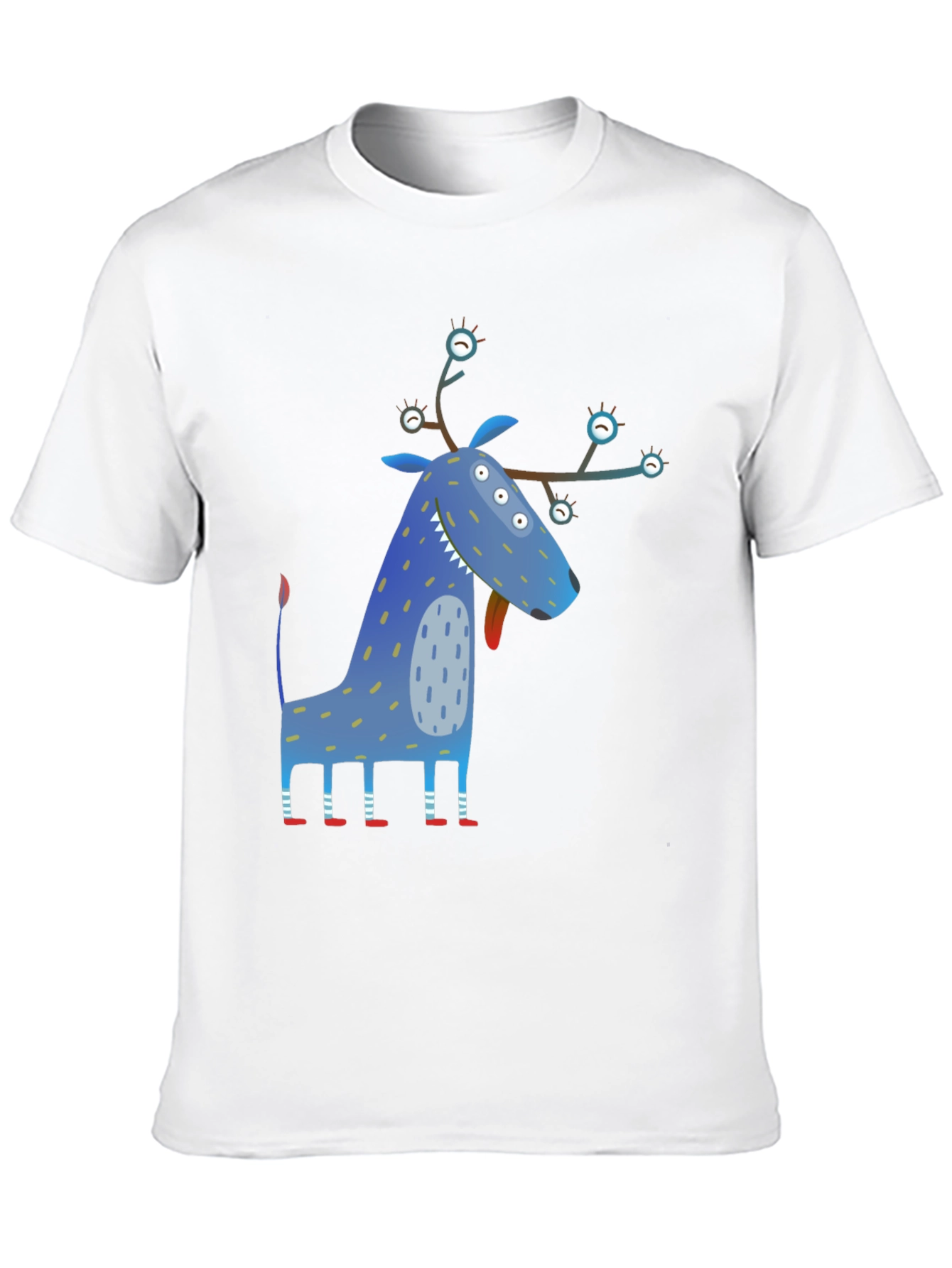 Funky Blue Monster Graphic Tee - Unique Design!