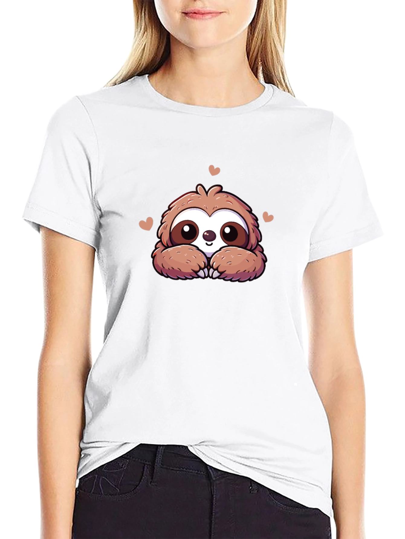 Cute Sloth T-Shirt - Adorable Cartoon Design