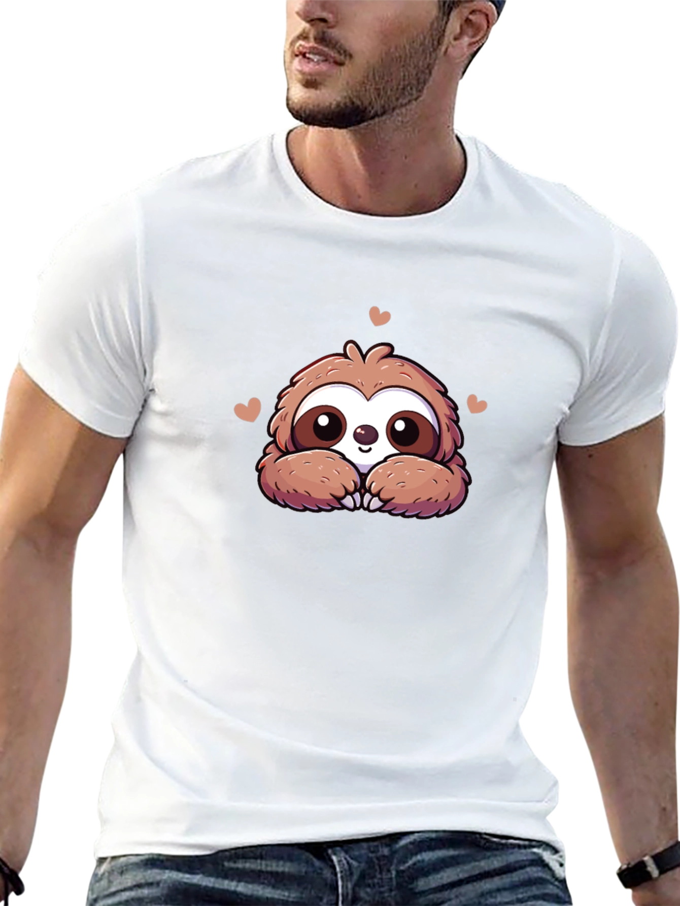 Cute Sloth T-Shirt - Adorable Cartoon Design