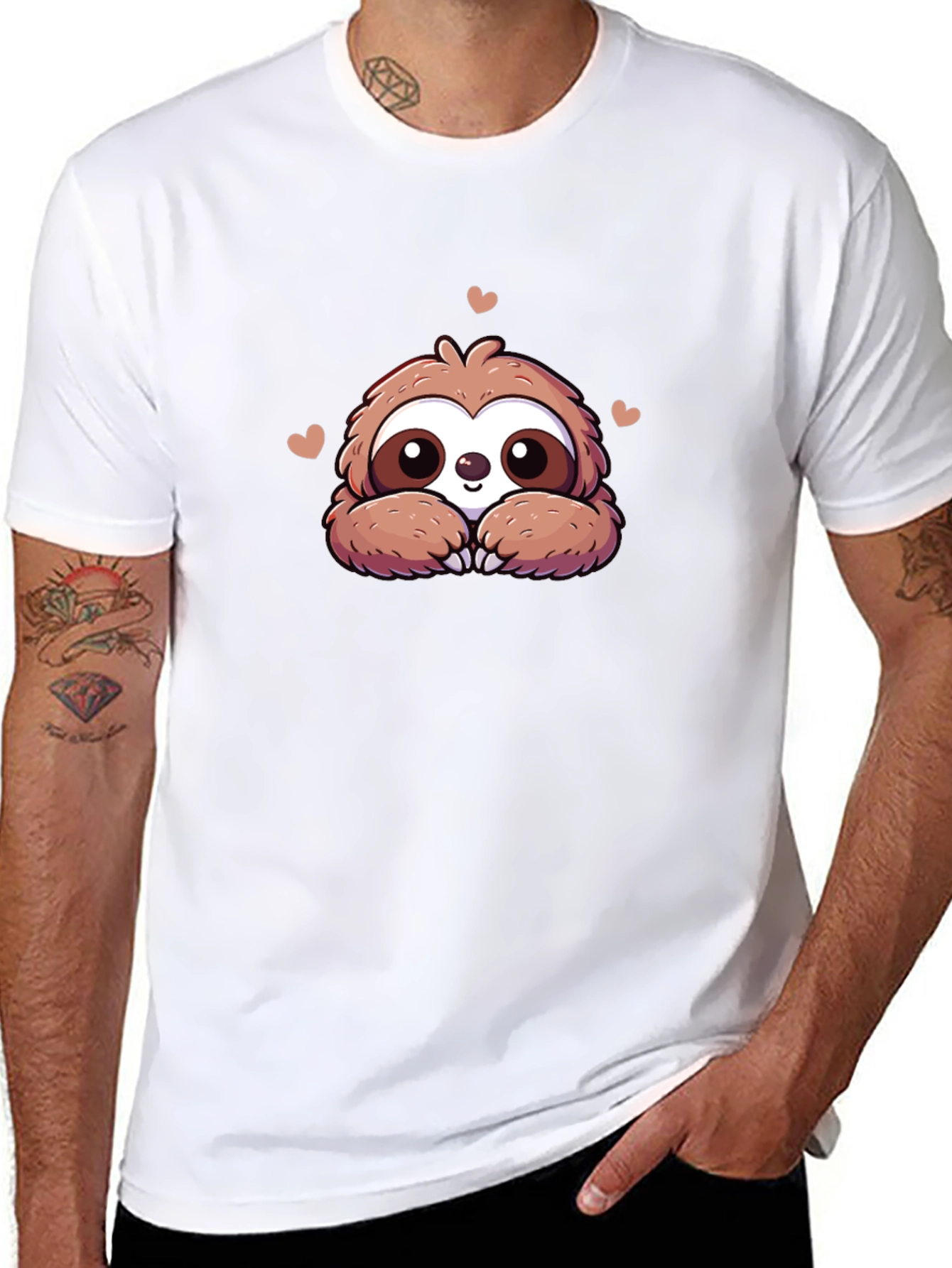 Cute Sloth T-Shirt - Adorable Cartoon Design
