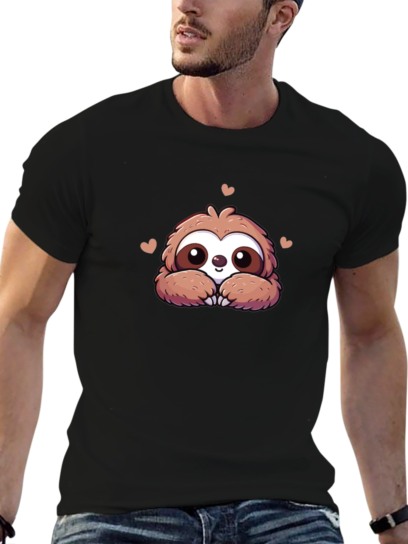 Cute Sloth T-Shirt - Adorable Cartoon Design