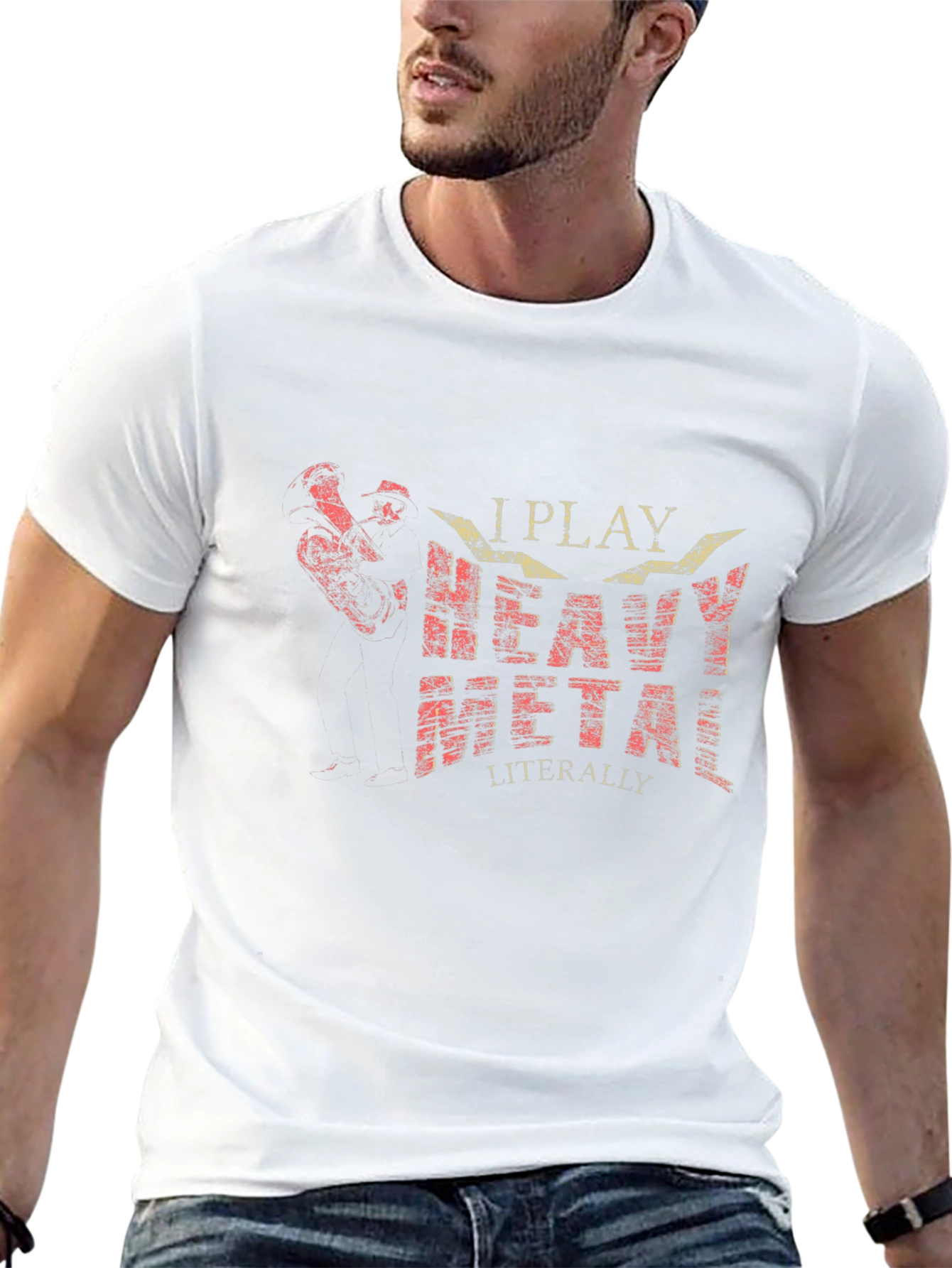 I Play Heavy Metal T-Shirt - Musician Humor