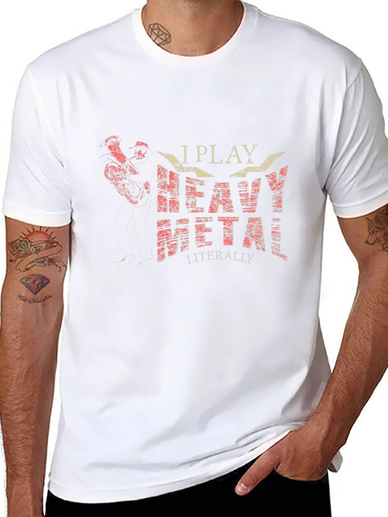 I Play Heavy Metal T-Shirt - Musician Humor