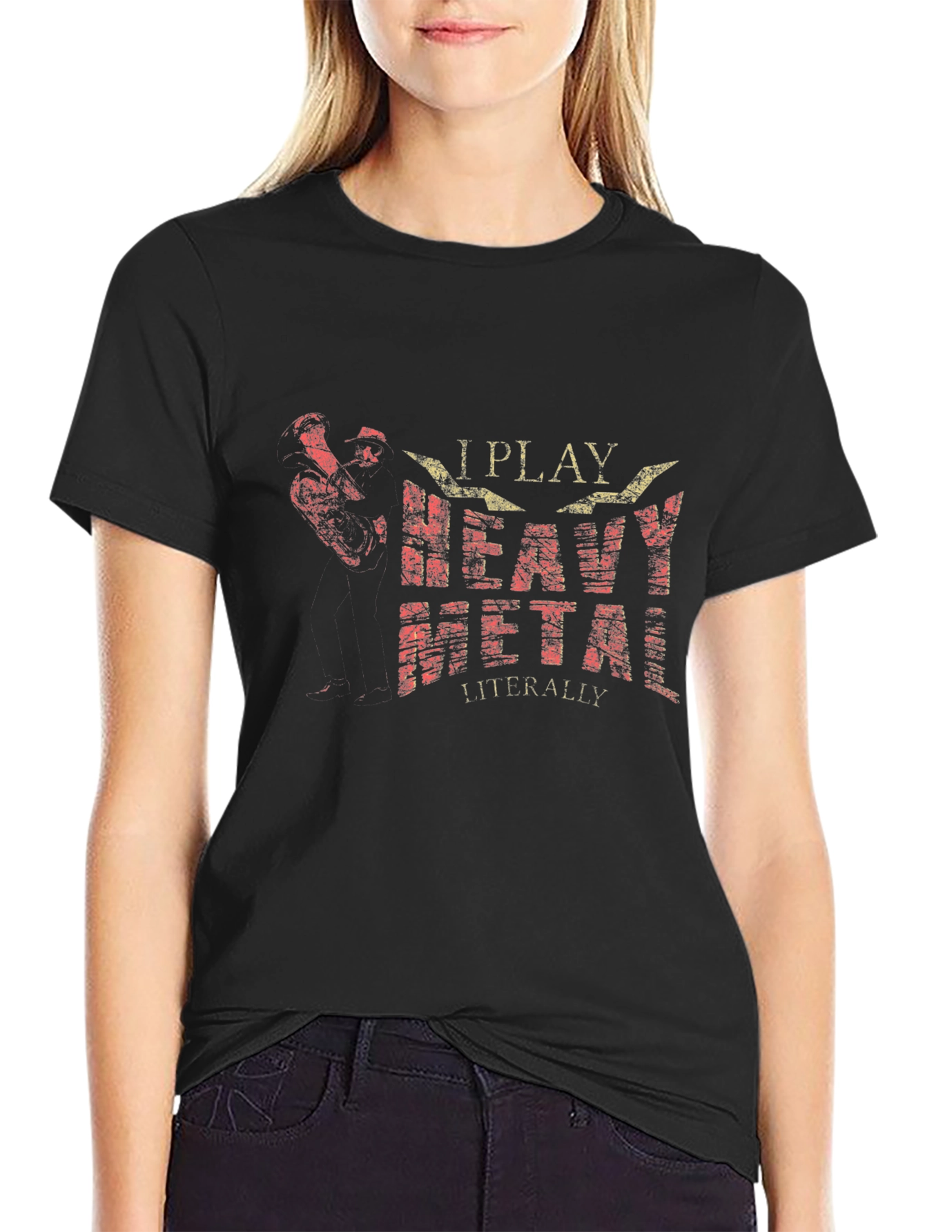 I Play Heavy Metal T-Shirt - Musician Humor