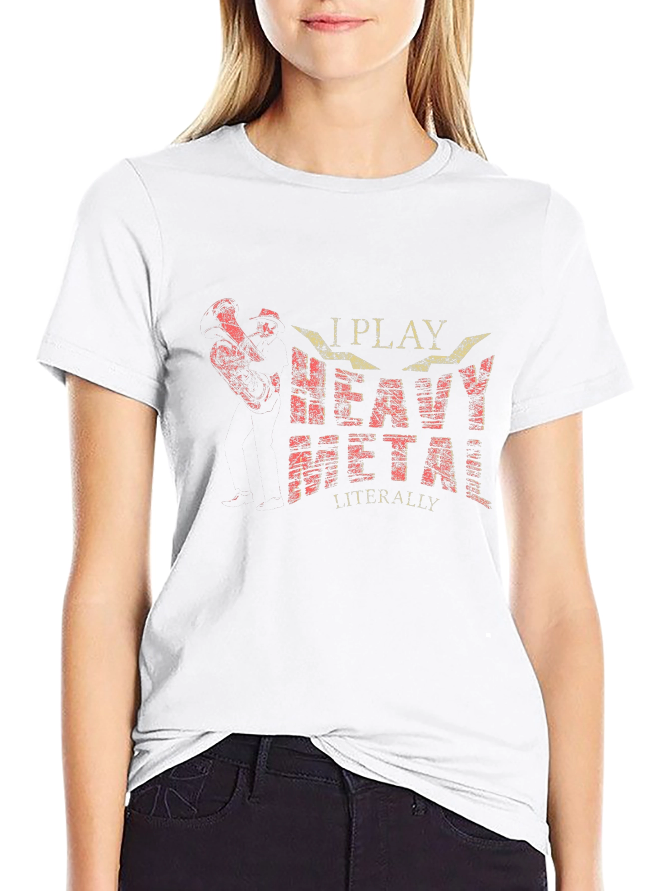 I Play Heavy Metal T-Shirt - Musician Humor