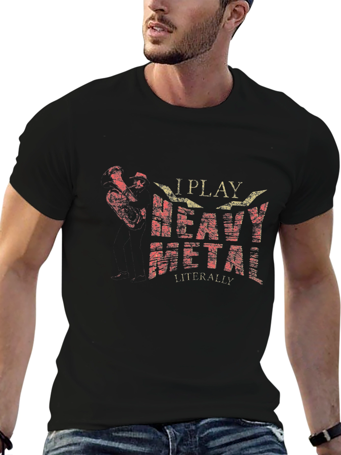 I Play Heavy Metal T-Shirt - Musician Humor