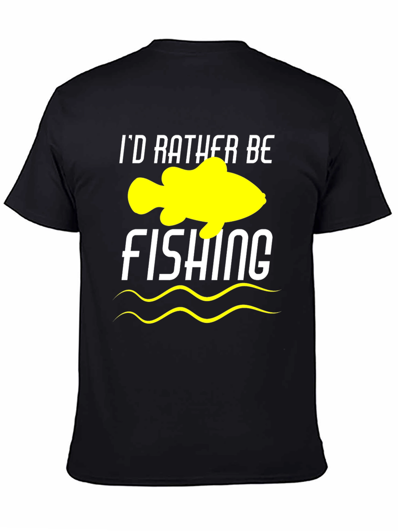Id Rather Be Fishing Graphic Tee - Black
